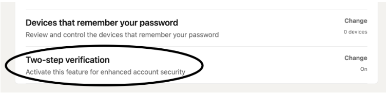 Linkedin MFA